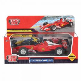 Машина металл СУПЕРКАР Ф1 17 см, инерция, красн 300061 300061