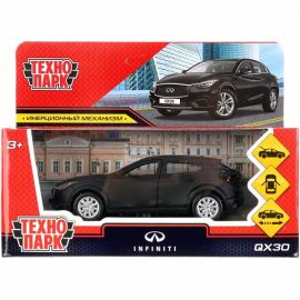Машина металл "infiniti qx30 матовый" 12см, открыв.двери, инерц, черный в кор 300433 3004335