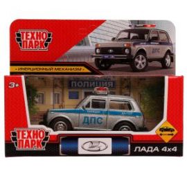 Машина металл LADA ПОЛИЦИЯ 10 см, инерция, кор 334842 334842