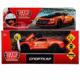 Машина металл свет-звук СПОРТКАР Оранжевый 12 см, двер. багаж., инерц., кор 336986 336986