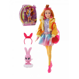 Кукла Defa Lucy "Модница" в желтой куртке, с аксессуарами 8493 8493