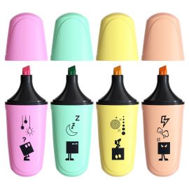 Текстовыделитель Berlingo "Textline HP100" мини, пастельные цвета, ассорти, 1-5мм T1599_50