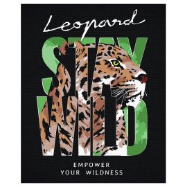 Картина по номерам на черном холсте ТРИ СОВЫ "Оставайся диким", 40*50, c акриловыми красками и кистями КХп_48164