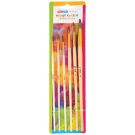 Набор кистей ArtSpace 6шт., белка, круглые, № 1, 3, 5, 7, 9, 11, блистер SB_3301