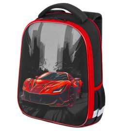Ранец BRAUBERG KIDS START, 1 отделение, 2 кармана, Red car, 35х26х13 см, 272091 272091