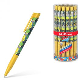 Ручка шариковая автоматическая ErichKrause ColorTouch Matic&Grip Lime 0.7, цвет чернил синий 56128