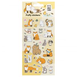 Наклейки объемные MESHU "Forest animals", 10*23см, пакет европодвес MS_57649