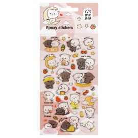 Наклейки гелевые MESHU "Cute kittens", 10*23см, пакет европодвес MS_57673