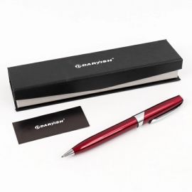 Ручка подар. "Darvish" корпус красный с серебристой отделкой в футляре SR-3271