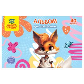 Альбом для рисования 40л., А4, на скрепке Мульти-Пульти "Лисичка" А40_60394