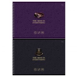 Альбом для рисования 40л., А4, на гребне BG "Стимпанк", матовая ламинация, выб.лак АР4гр40_лм_вл 59529