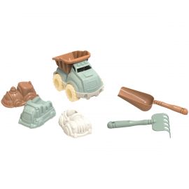 Набор для песка ТРИ СОВЫ "Грузовик", 6 предметов (грузовик, совок, грабли, 3 формочки) ПИО 019