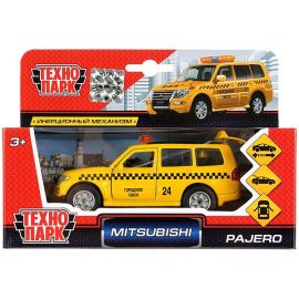 Машина металл MITSUBISHI pajero ТАКСИ 12 см, двери, багаж, инерц 256365 256365