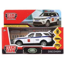 Машина металл LAND ROVER DISCOVERY ПОЛИЦИЯ 12 см, двери, багаж, инерц 297496 297496
