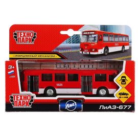 Машина металл АВТОБУС лиаз-677, 15 см, двери, инерц., кор 298066 298066