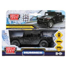 Машина металл HUMMER h1 ПИКАП в снегу, 12 см, дв., баг., инерц 312421 312421