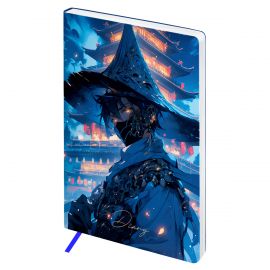 Ежедневник недатированный, А5, 136л., мягкий переплет, кожзам, BG "Anime. Samurai" DuA5_22222