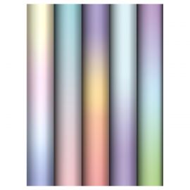 Упаковочная бумага глянц. 70*100см, MESHU "Gradient", 80 г/м2, ассорти, 5 дизайнов MS_62832