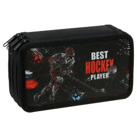 Пенал 3 отделения, 190*110 ArtSpace "Hockey", ткань ПТ3_60013
