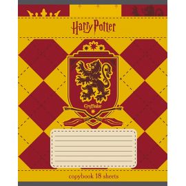 Тетрадь 18л А5ф клетка на скобе  5 диз.в блоке скругл.углы серия  -Гарри Поттер 18Т5В1