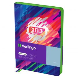 Ежедневник недатированный, А5, 136л., кожзам, Berlingo "Glitch", зеленый срез, с рисунком UD2_01S14