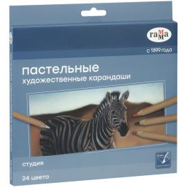 Пастельные карандаши Гамма "Студия", 24цв. , картон.упаковка 170322_24P