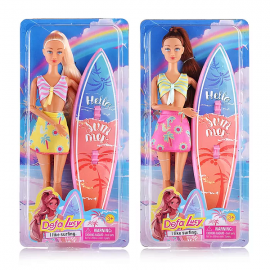 Кукла Defa Lucy с доской для серфинга, на листе 8514 8514