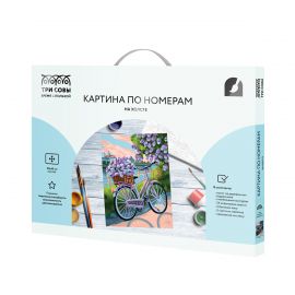 Картина по номерам на холсте ТРИ СОВЫ "Сиреневое настроение", 30*40, с акриловыми красками и кистями КХ3040_53886