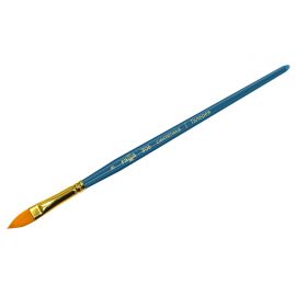 Кисть художественная синтетика Гамма "Галерея", плоскоовальная "кошачий язык" №8, короткая ручка 306008