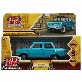 Машина металл заз-968а ретро-модель 12 см, дв,баг,инер,темно-синий 384387 384387