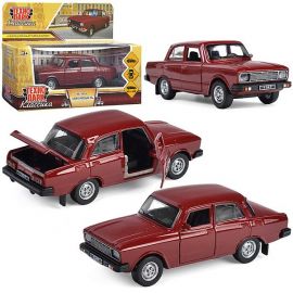 Машина металл азлк ретро-модель 2140sl,12,5 см, дв, баг, ин, вишневый 384390 384390