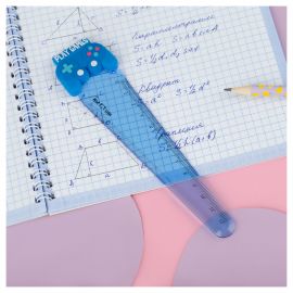 Линейка с топпером 12см MESHU "Play Game", пластиковая, европодвес MS_51990