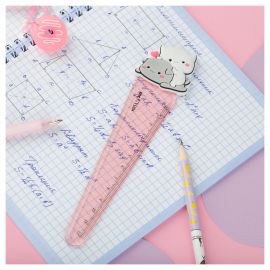 Линейка с топпером 12см MESHU "Cute kittens", пластиковая, европодвес MS_51992
