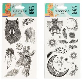 Наклейка-тату MESHU "Wild", 22*10см, инд. уп., европодвес MS_52652