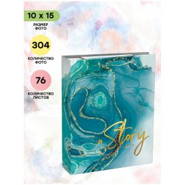 Фотоальбом 304 фото 10*15см, ArtSpace "Aesthetic turquoise" PA_22348
