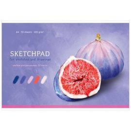 Альбом для рисования 32л., А4, на скрепке Greenwich Line "Still life. Figs", 120г/м2 PS32s-36899