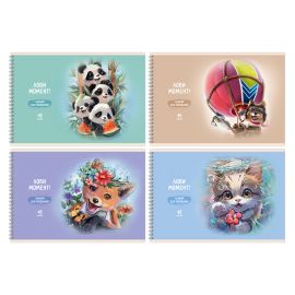 Альбом для рисования 40л., А4, на гребне BG "Лови момент!", матовая ламинация АР4гр40_лм 10898