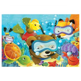 Пазл  104 эл. ТРИ СОВЫ "Подводные приключения" ПК104_54571