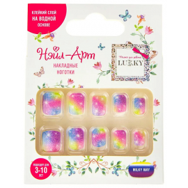 Lukky Нэйл-Арт набор №16 Milky Way (10 накладых ногтей) Т20810 Т20810