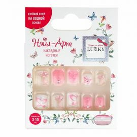 Lukky Нэйл-Арт набор №22 Butterfly Diamonds (10 накладных ногтей) Т23146 Т23146