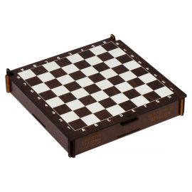 Игра настольная-конструктор ТРИ СОВЫ "Шахматы, шашки", ХДФ, 21*21см НИ_48126