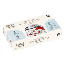 Игра настольная ТРИ СОВЫ "Русское лото", с фишками, картонная коробка НИ_53253
