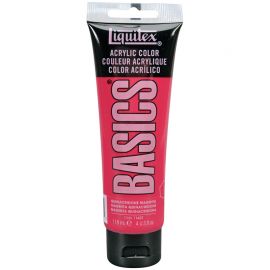 Краска акриловая художественная Liquitex "Basics", 118мл, туба, 114 хинакридон маджента 1046114