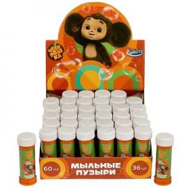 Мыльные пузыри "Чебурашка" 60мл 376138 376138