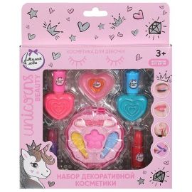 Косметика для девочек "Милая леди" (тени, помада, блеск, лак для ногтей) 378436 378436