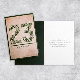 Открытка «23 Февраля», 12 х 18см 5396283