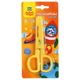 Ножницы детские Мульти-Пульти "Приключения Енота" 13,5см, в футляре, европодвес MS_11135