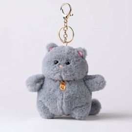 Брелок мягкий "Кошка" серый, 13см BL701326707GR Z26707