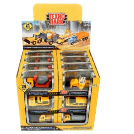 Машина игрушечная Технопарк "Строительная техника", металл., 6,5см, ассорти 2110I012-R
