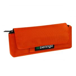 Пенал мягкий 1 отделение, 215*90*45 мм, Berlingo "Orange focus", полиэстер, внутренний органайзер, магнит BR-PM-080503